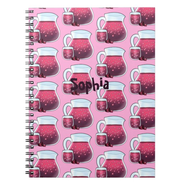 Agua De Jamaica Agua Fresca Anteckningsbok (Framsidan)