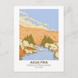 Agua Fria National Monument Badger Springs Canyon Vykort