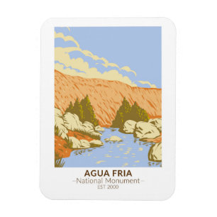 Agua Fria Nationalmonument Badger Vår Canyon Magnet