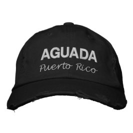 Aguada Puerto Rico Embroired Baseball Cap Broderad Keps