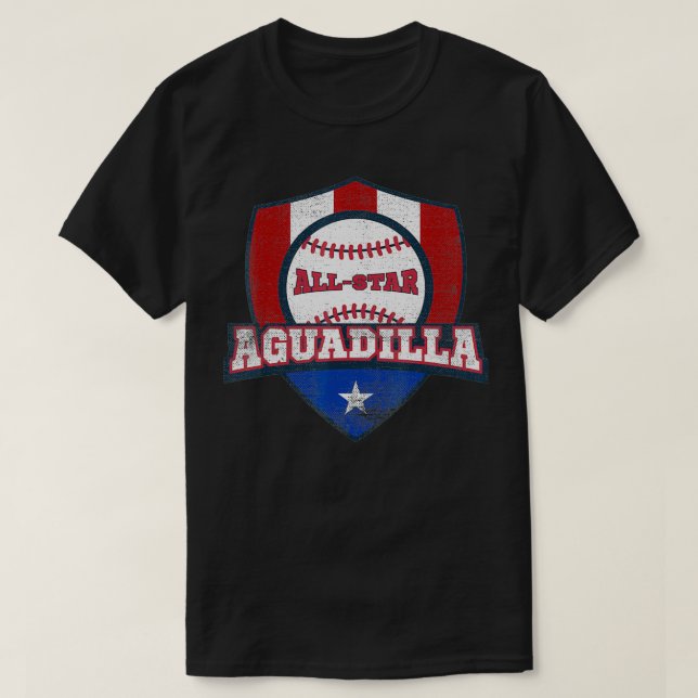 Aguadilla Puerto Rico Camisa Puerto Rican World PR T Shirt (Design framsida)