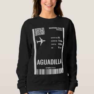 Aguadilla Puerto Rico Ombordstigningskort Flygbilj T Shirt