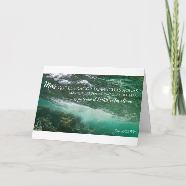 Aguas Antiguas Tarjeta Salmos 93:4 Kort (Framsida)
