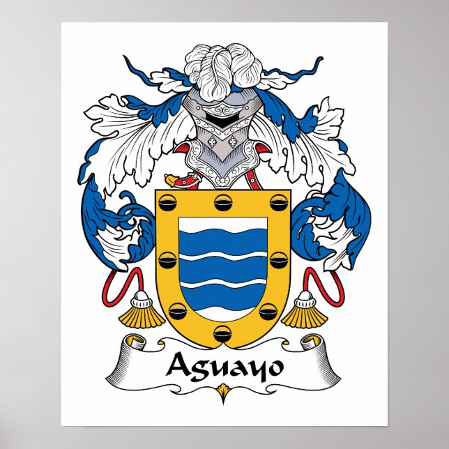 Aguayo Family Crest Poster (Framsidan)