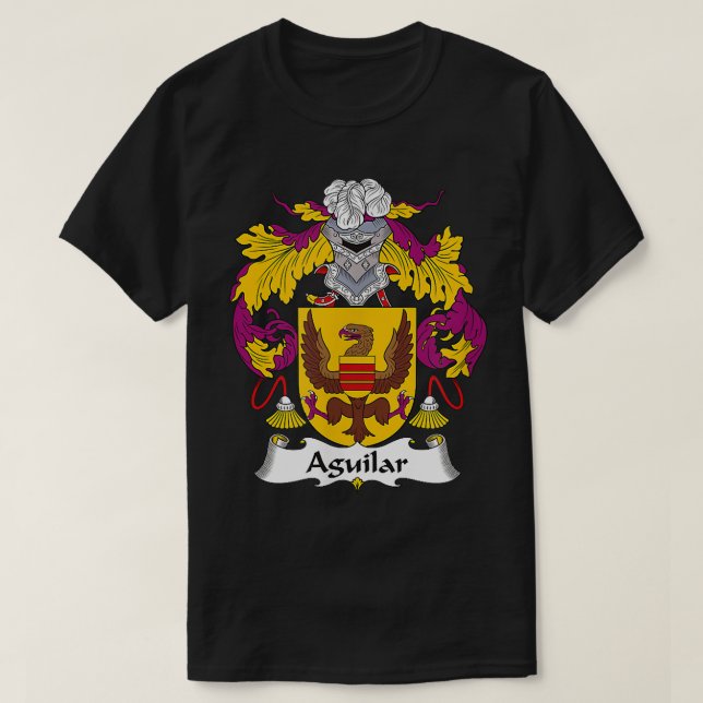 Aguilar Jackar Arm Family Crest T Shirt (Design framsida)