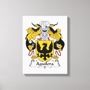 Aguilera familjvapensköld canvastryck