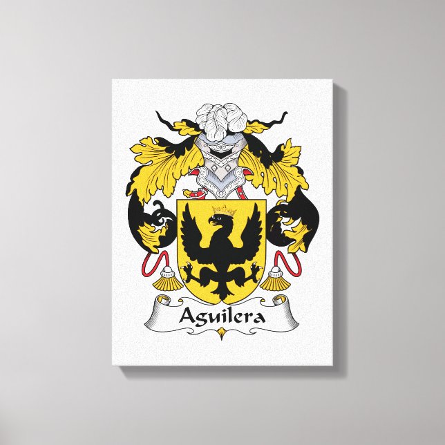 Aguilera Family Crest Canvastryck (Framsida)
