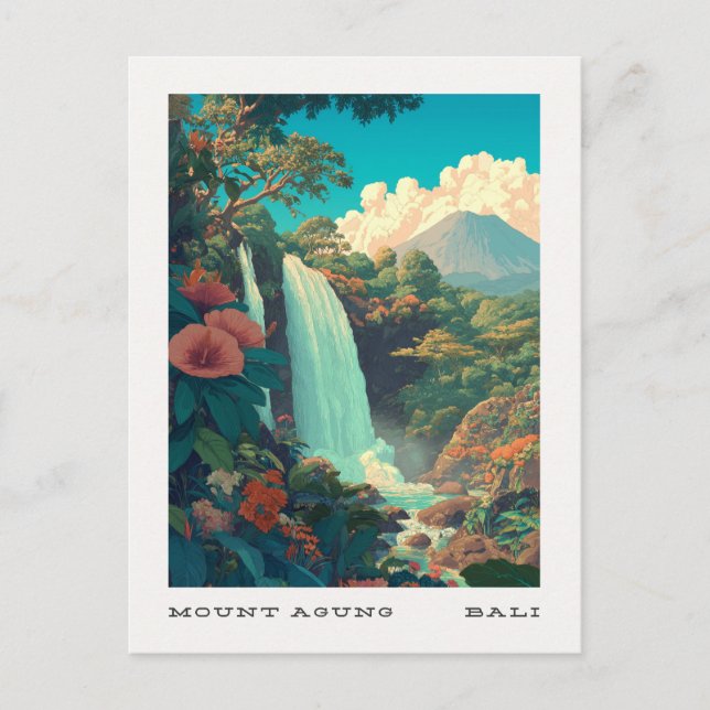 Agung Bali Travel-vykort Vykort (Framsida)