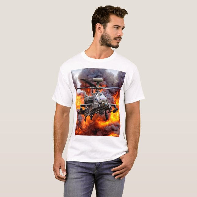 AgustaWestland Apache AH1 T Shirt (Hel framsida)