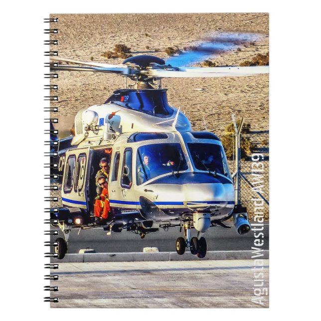 AgustaWestland AW139 polishelikopter Anteckningsbok (Framsidan)