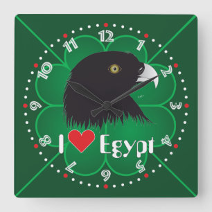 Ägypten - Egypten Uhr Fyrkantig Klocka