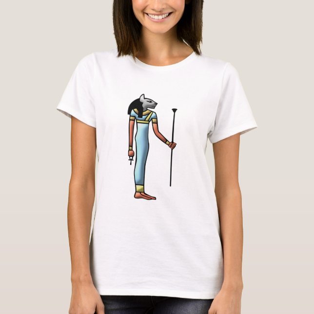 Ägypten Göttin Bastet egypt goddess T Shirt (Framsida)