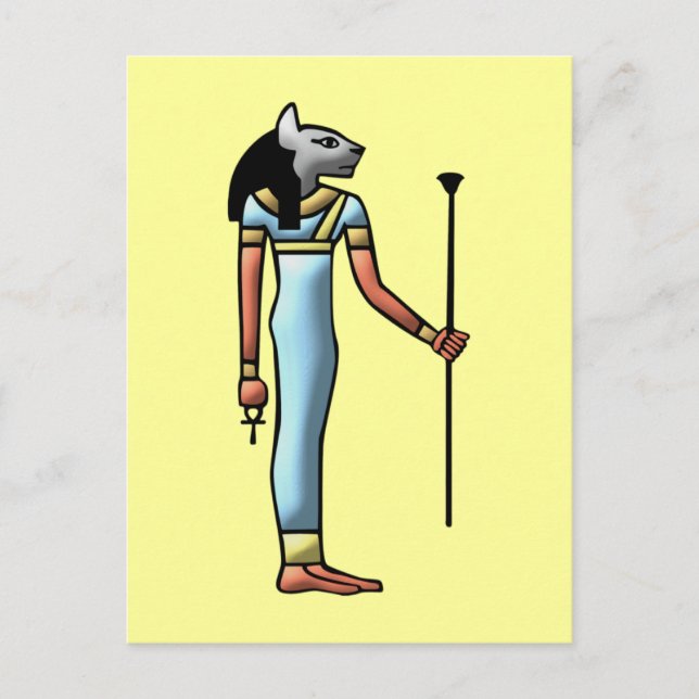 Ägypten Göttin Bastet egypten guddess gudinna Vykort (Framsida)