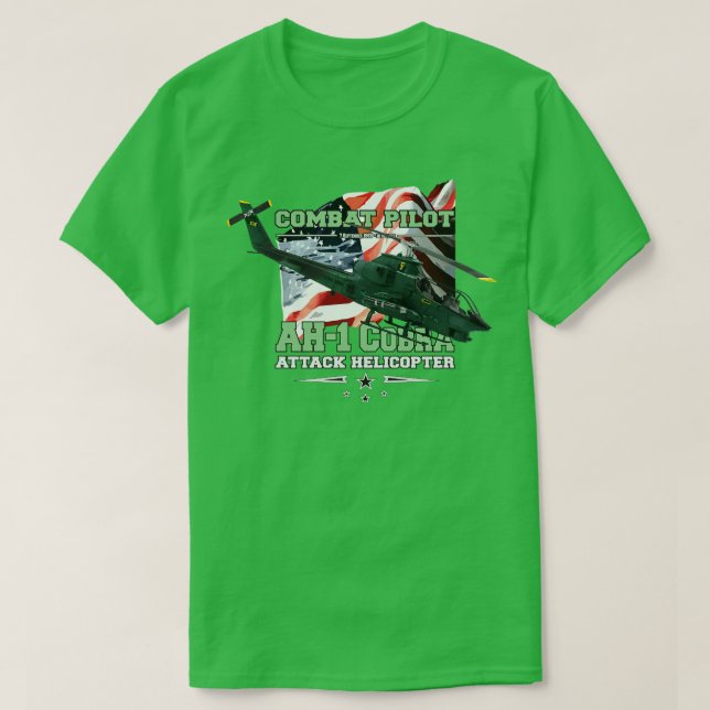 AH1 Cobra-attackhelikopter T Shirt (Design framsida)