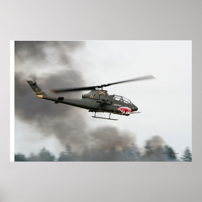 AH-1 Cobra - Attack Helicopter Poster (Framsidan)