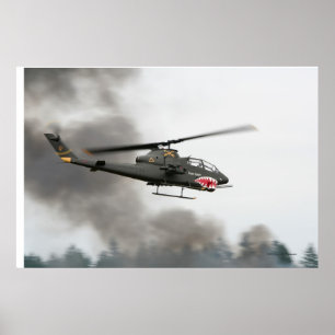 AH-1 kobra - attackhelikopter Poster