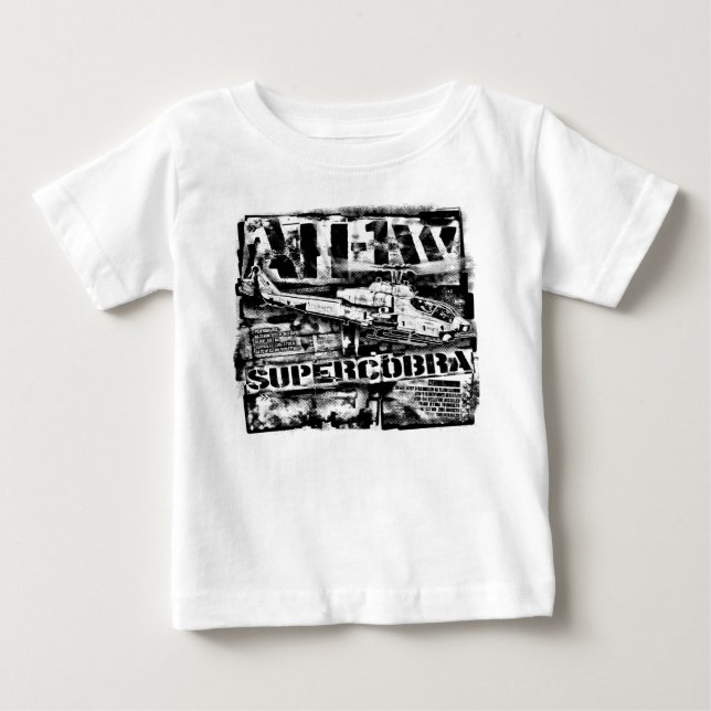 AH-1 SuperCobra Baby Romper T-Shirt (Framsida)