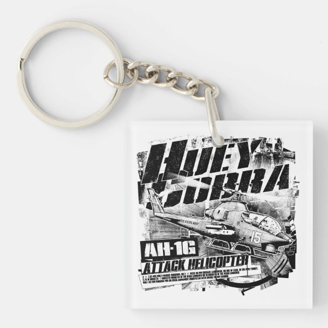 AH-1G HueyCobra Keychain Acrylic Keychain (Framsidan)