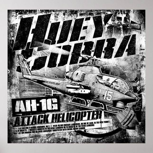 AH-1G HueyCobra Poster Poster (Framsidan)