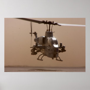 AH-1W Toppen Cobra Poster