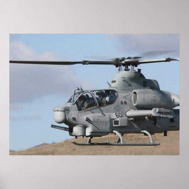 AH-1Z-helikopter för färgattack Poster (Framsidan)