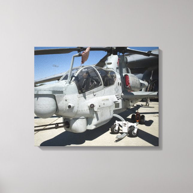 AH-1Z Toppen Cobra-attackhelikopter Canvastryck (Framsida)