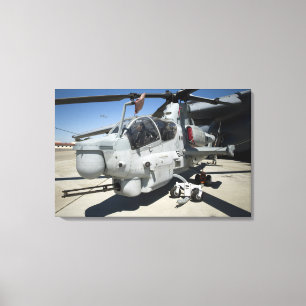 AH-1Z Toppen Cobra-attackhelikopter Canvastryck