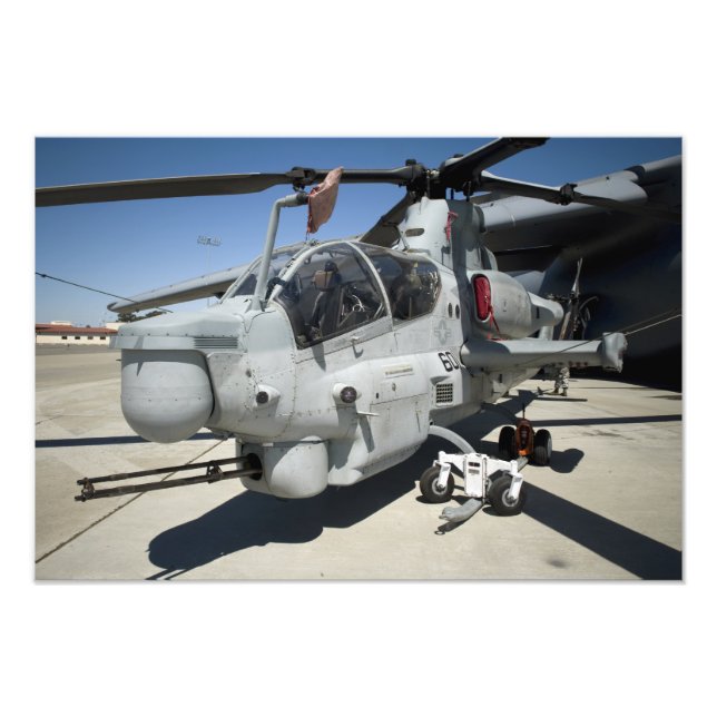 AH-1Z Toppen Cobra-attackhelikopter Fototryck (Framsidan)