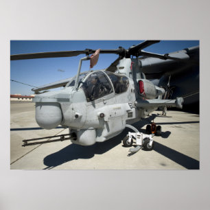 AH-1Z Toppen Cobra-attackhelikopter Poster