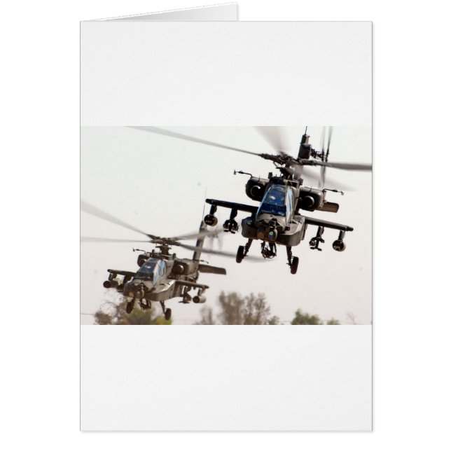 AH-64 Apache Hälsningskort (Framsidan)