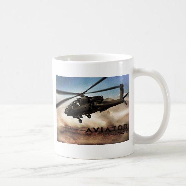 AH-64 Apache Helicopter Kaffemugg (Höger)