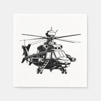 Ah 64 Apache Helicopter Pappersservett