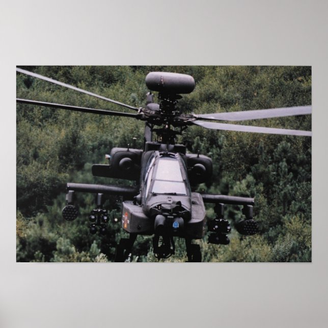 AH-64 Apache Helicopter Poster (Framsidan)