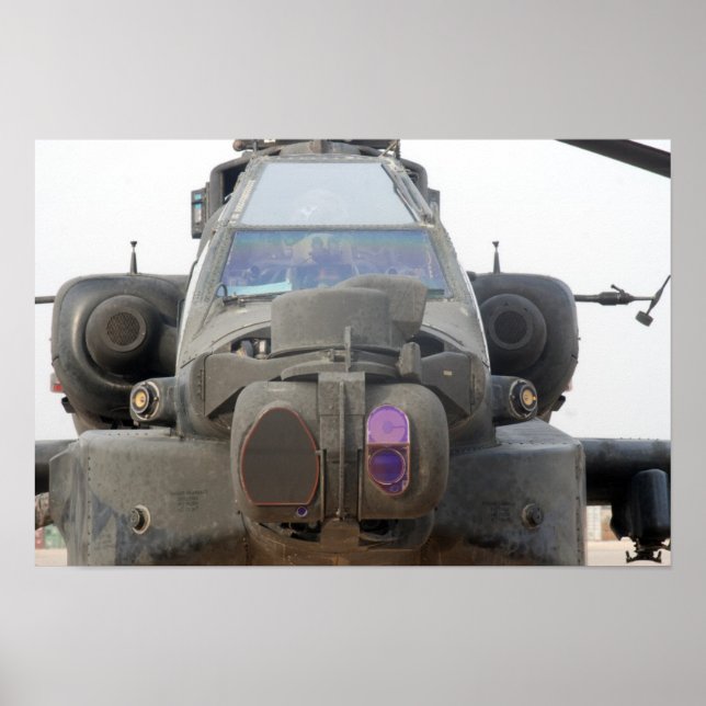 AH-64 Apache Helicopter Poster (Framsidan)