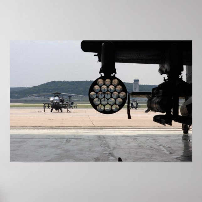 AH-64 Apache Helicopter Poster (Framsidan)