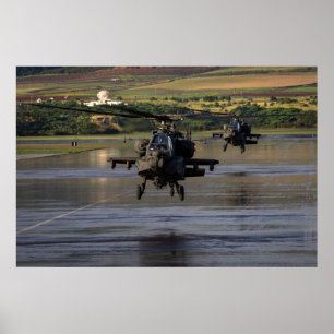 AH-64 Apache-helikoptrar Poster