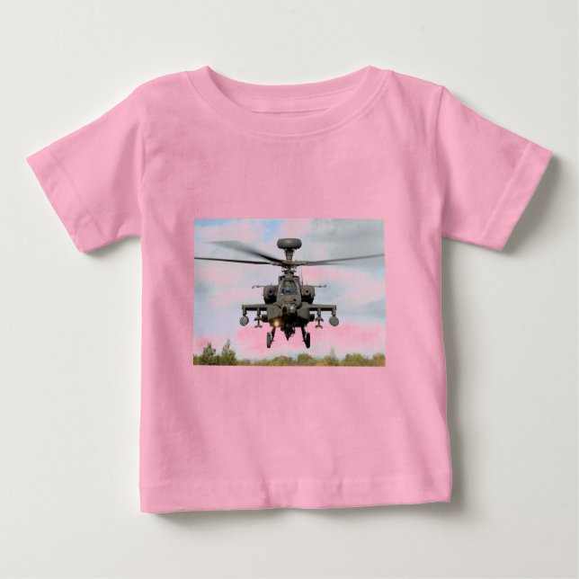 ah 64 apache longbow helocopter militär tröja (Framsida)