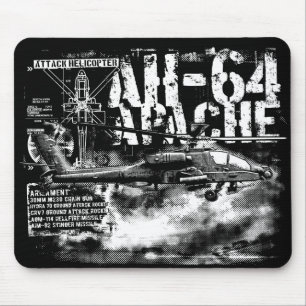 AH-64 Apache Mousepad Musmatta