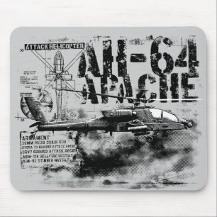 AH-64 Apache Mousepad Musmatta
