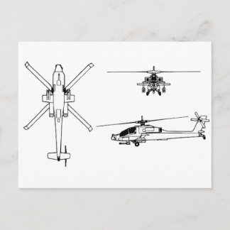 AH-64-modell Vykort