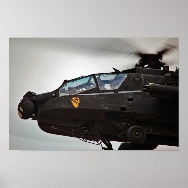 AH-64D Apache-helikopter Poster (Framsidan)