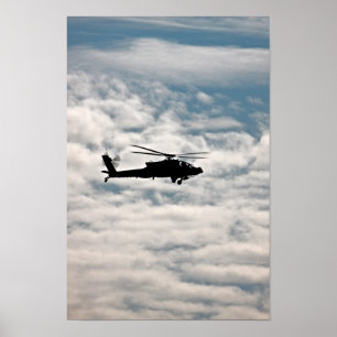 AH-64D Apache-helikopter Poster