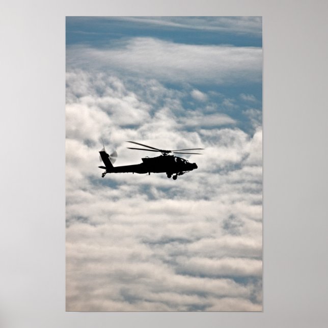 AH-64D Apache-helikopter Poster (Framsidan)