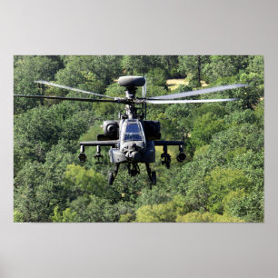 AH-64D Apache-helikopter Poster