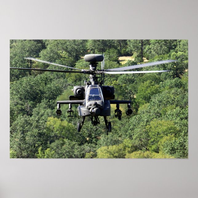 AH-64D Apache-helikopter Poster (Framsidan)