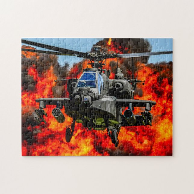 AH-64E APACHE GUARDIAN (11 x 14 TUM) Pussel (Horisontell)