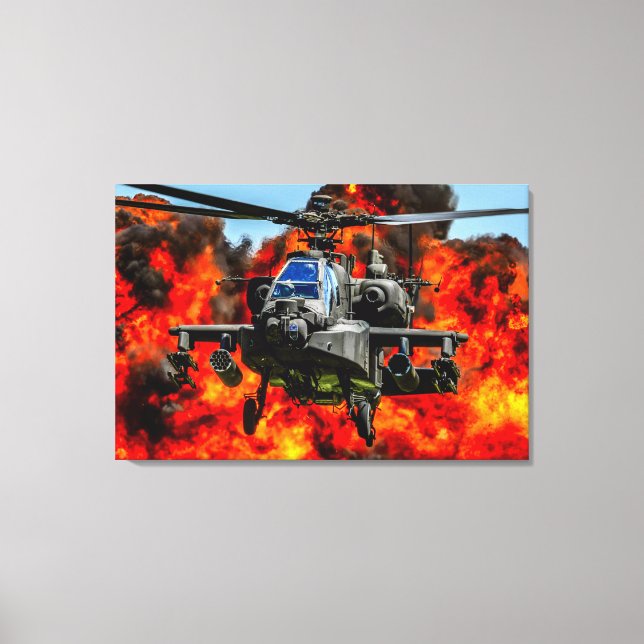 AH-64E APACHE GUARDIAN 24x36 Canvastryck (Framsida)