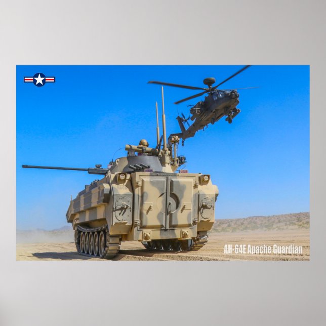 AH-64E APACHE GUARDIAN POSTER (Framsidan)