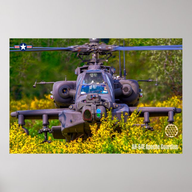AH-64E APACHE GUARDIAN POSTER (Framsidan)