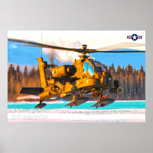 AH-64E APACHE GUARDIAN POSTER (Framsidan)
